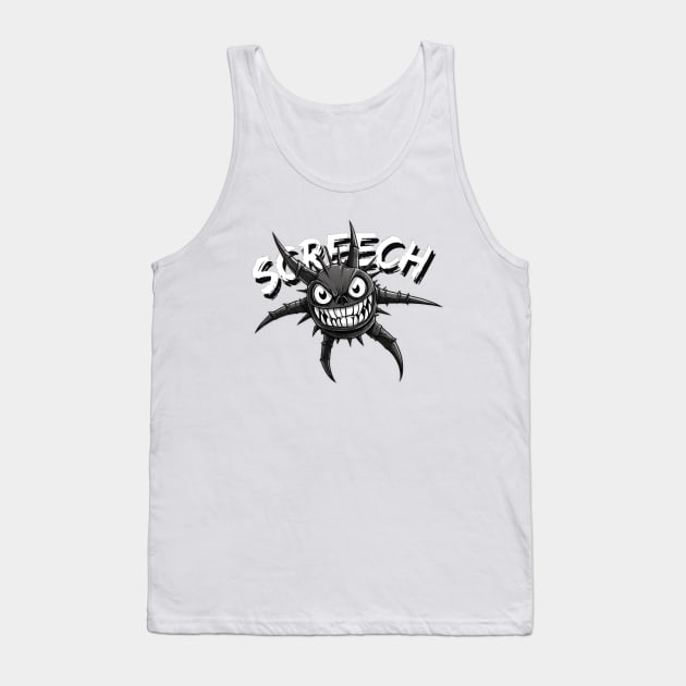 Cartoon Screech - Doors Tank Top by Atomic City Art